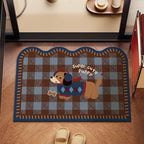 Playful Dog-Themed Floor Mat | Thrascher