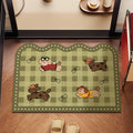 Playful Dog-Themed Floor Mat | Thrascher
