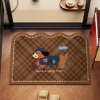 Playful Dog-Themed Floor Mat | Thrascher