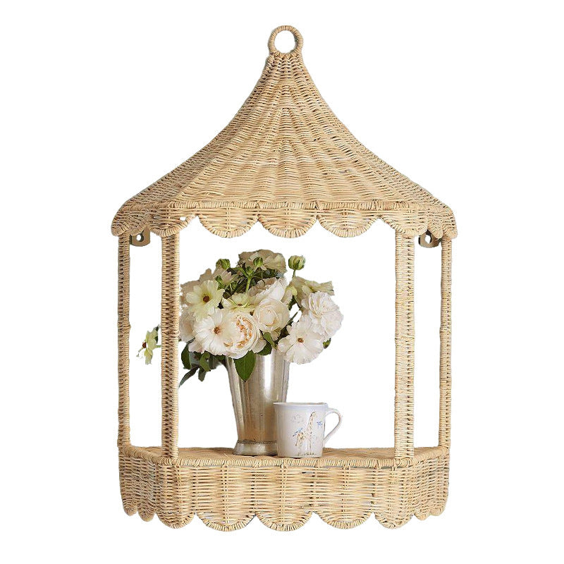 Playful Flower Plate made of Wicker | Thrascher