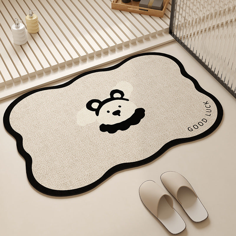 Playful Pet-Themed Absorbent Mat | Thrascher