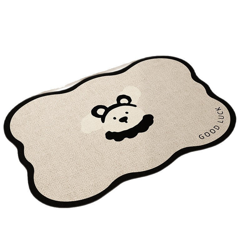 Playful Pet-Themed Absorbent Mat | Thrascher