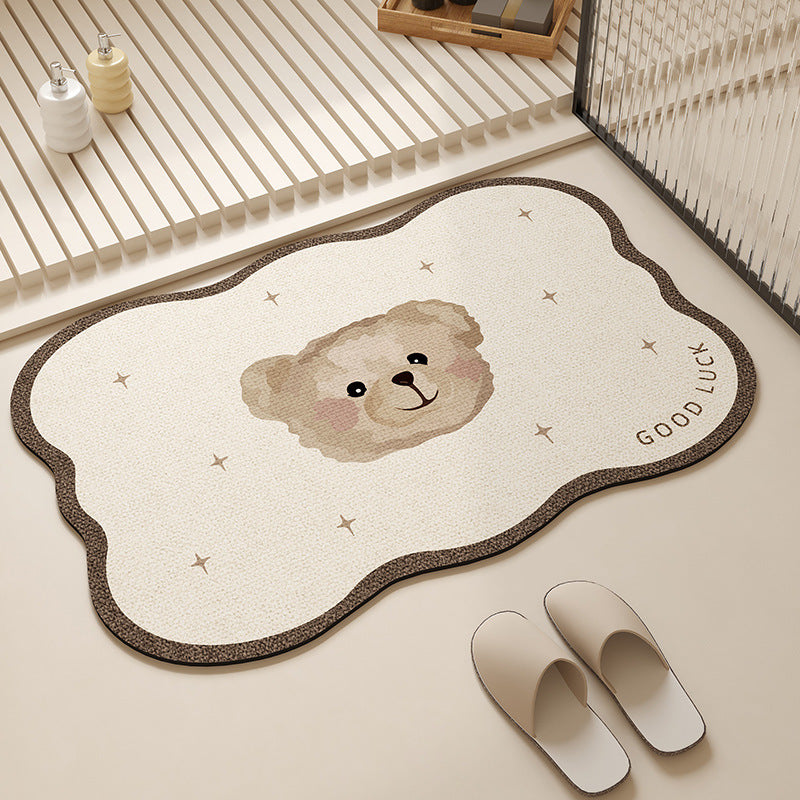 Playful Pet-Themed Absorbent Mat | Thrascher