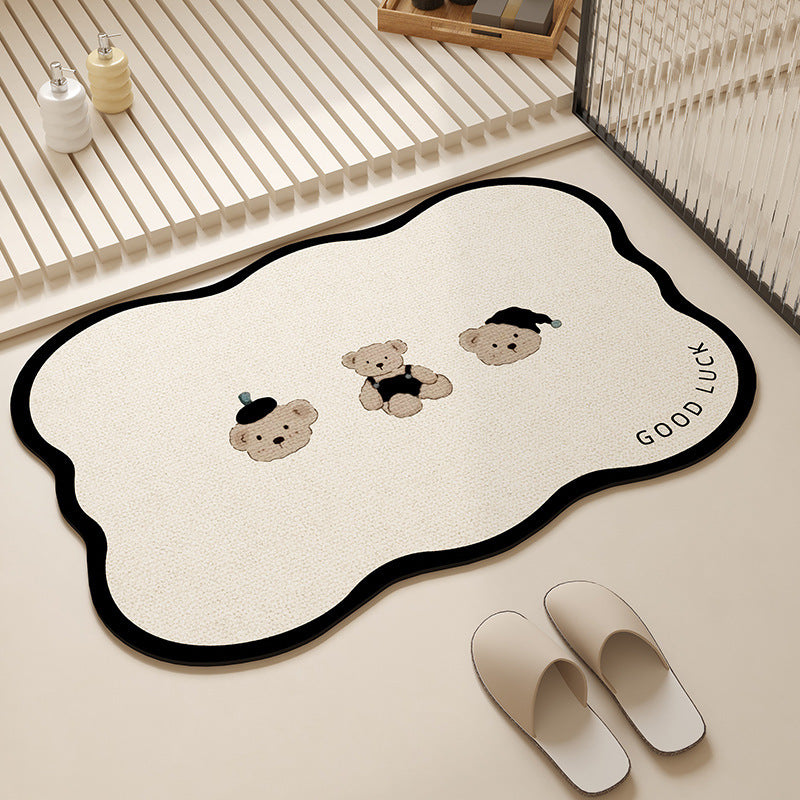 Playful Pet-Themed Absorbent Mat | Thrascher
