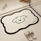 Playful Pet-Themed Absorbent Mat | Thrascher