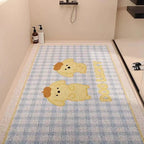 Playful Puppy-Themed Non-Slip Bathroom Mat | Thrascher