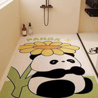 Playful Puppy-Themed Non-Slip Bathroom Mat | Thrascher