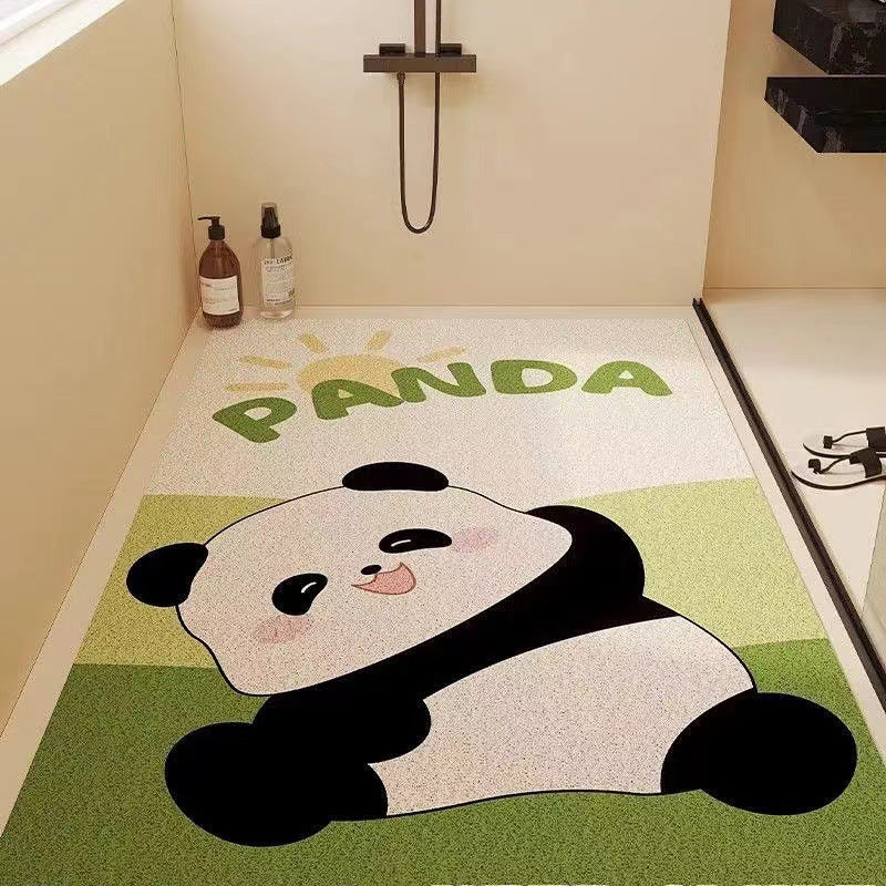 Playful Puppy-Themed Non-Slip Bathroom Mat | Thrascher