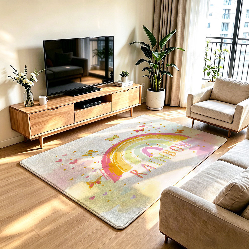 Playful Rainbow Area Rug | Thrascher