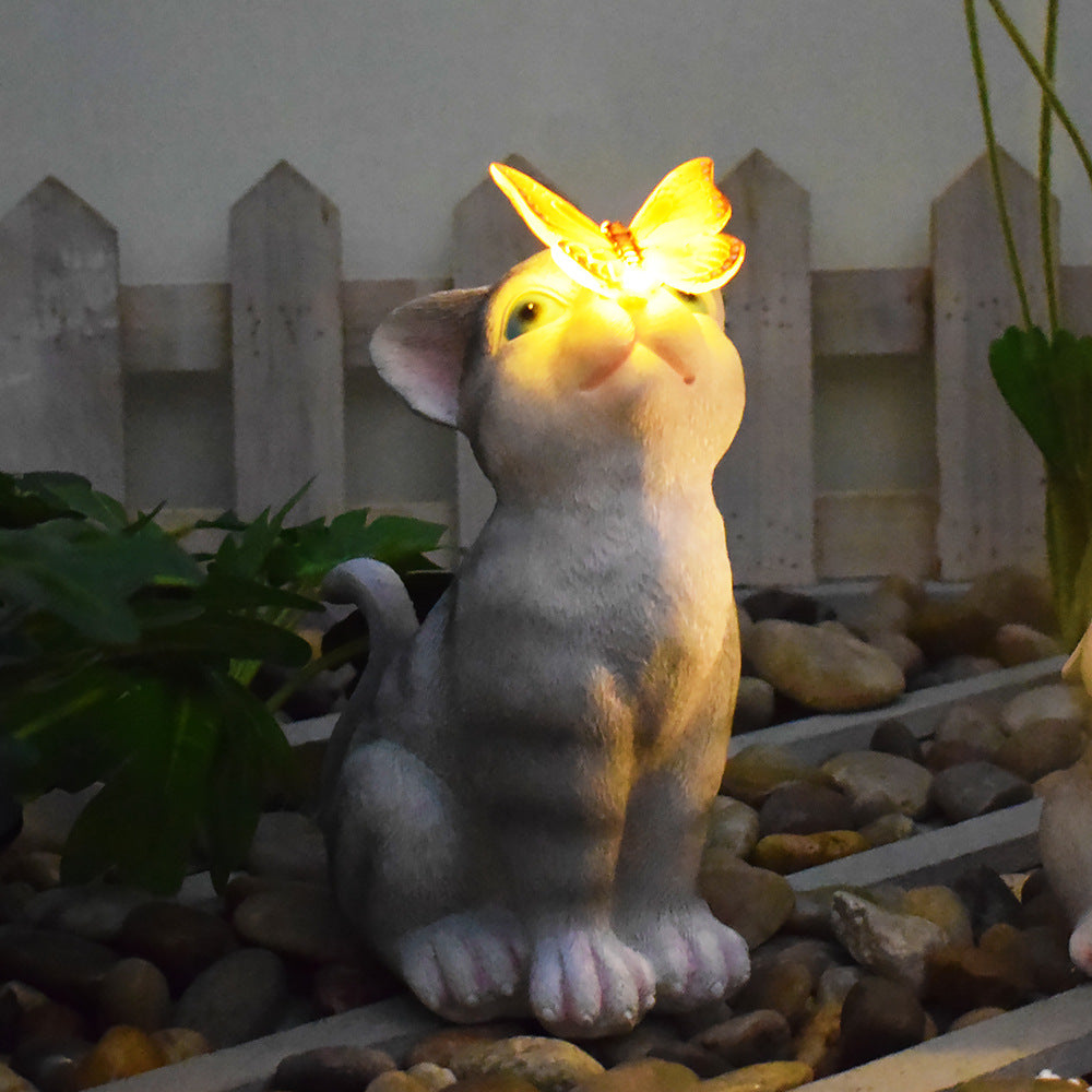 Playful Solar-Powered LED Garden Statue Frog on Turtle Resin Ornament | Thrascher