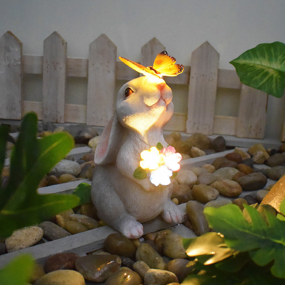 Playful Solar-Powered LED Garden Statue Frog on Turtle Resin Ornament | Thrascher