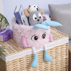 Playful Storage Basket with Animal Motif Soft Textile | Thrascher