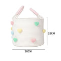 Playful Storage Basket with Heart Pattern | Thrascher