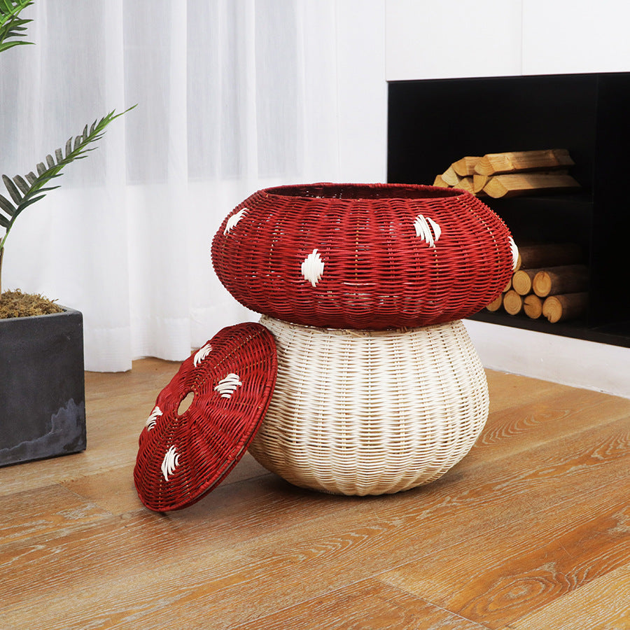 Playful Storage Stool in Mushroom Design | Thrascher