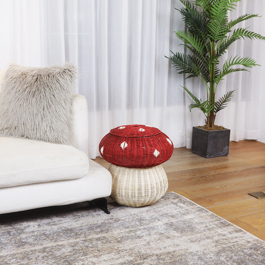 Playful Storage Stool in Mushroom Design | Thrascher