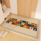 Playful Striped Dog Print Welcome Mat | Thrascher