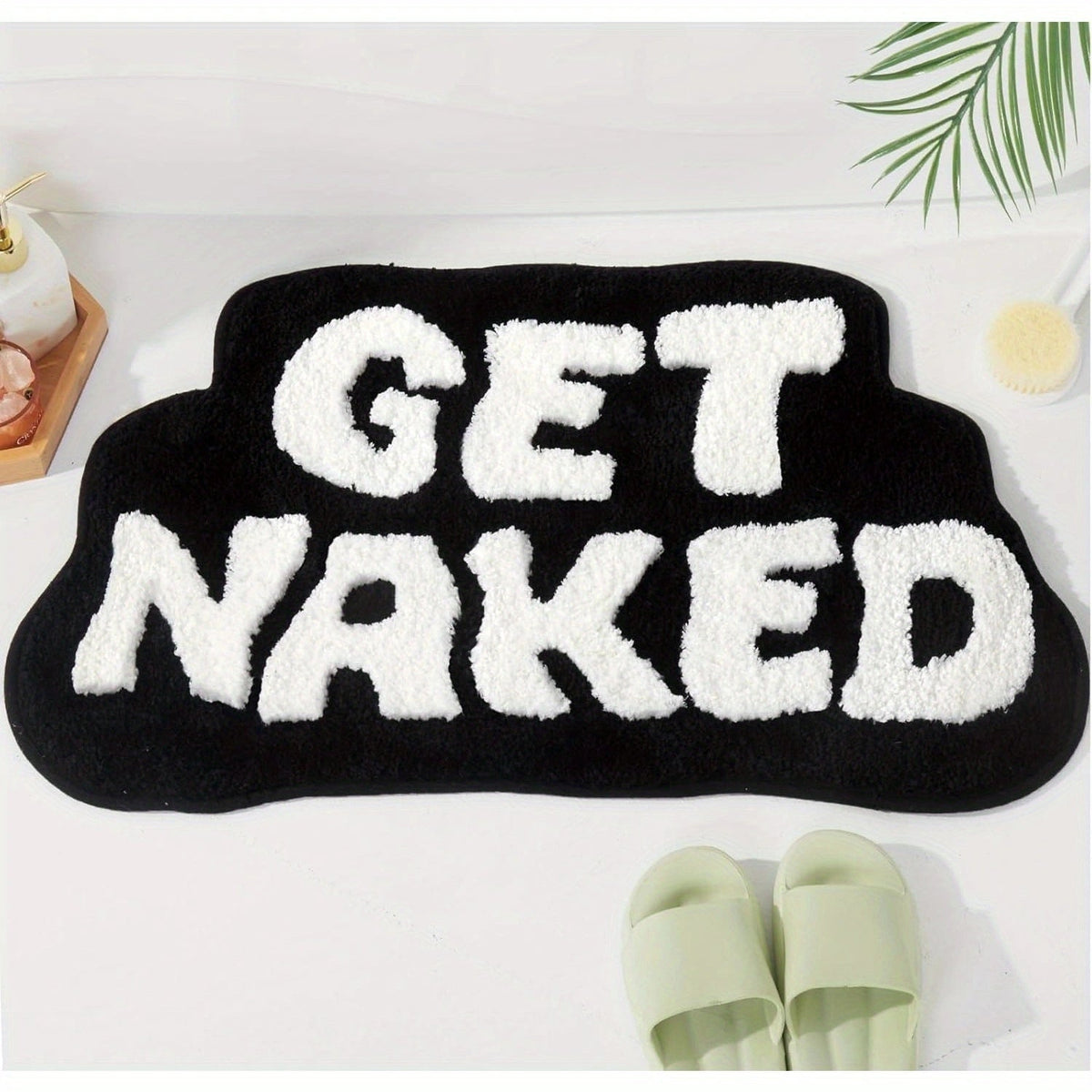 Playful Text Bath Mat | Thrascher
