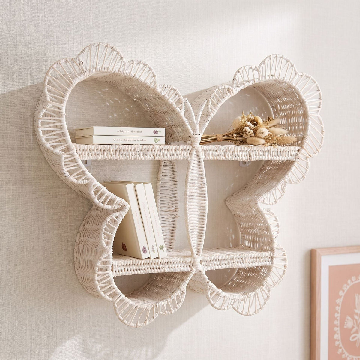 Playful Wall Shelf in Butterfly Design | Thrascher