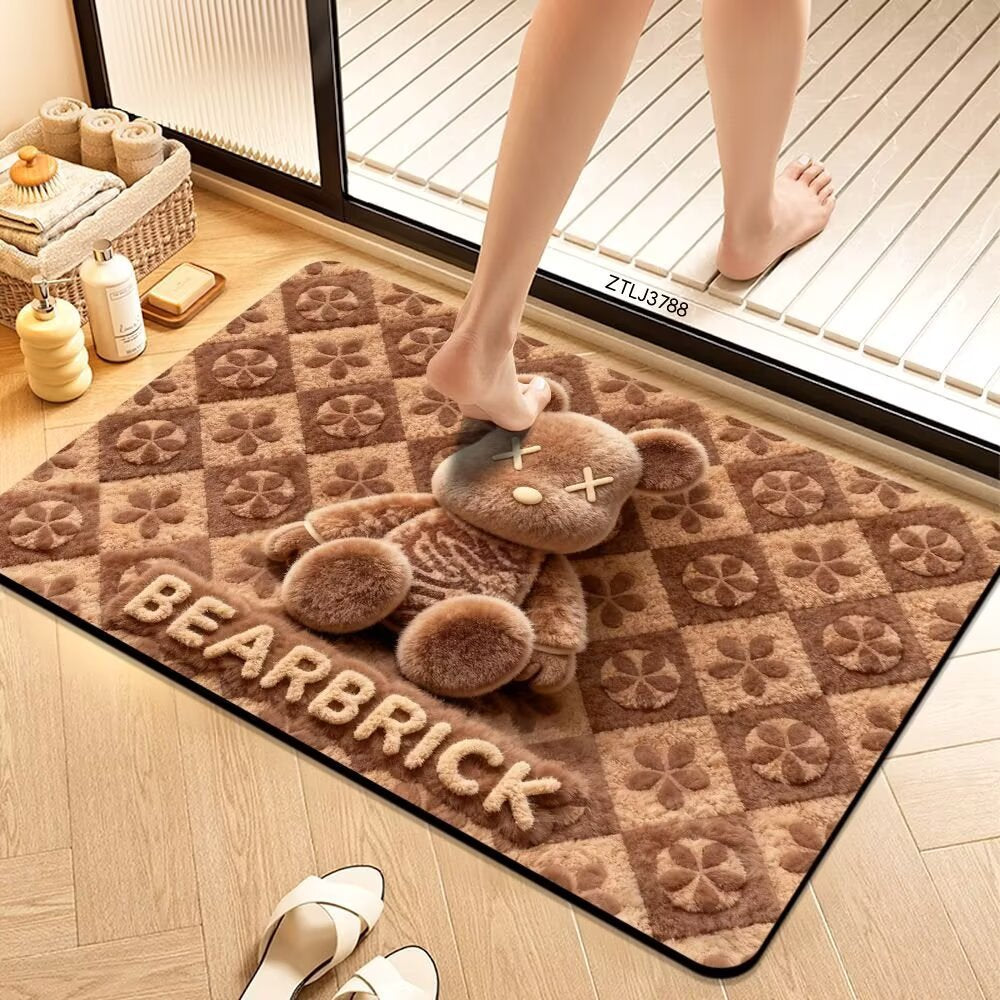 Plush Cartoon Themed Bath Mat Soft Textile Non Slip | Thrascher