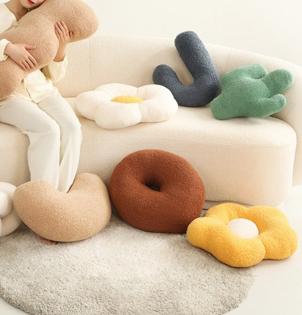 Plush Polyester Decorative Cushions in Multiple Shapes and Sizes, view 5