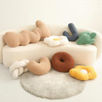 Plush Polyester Decorative Cushions in Multiple Shapes and Sizes