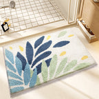 Plush Wave-Pattern Bathroom Mat | Thrascher