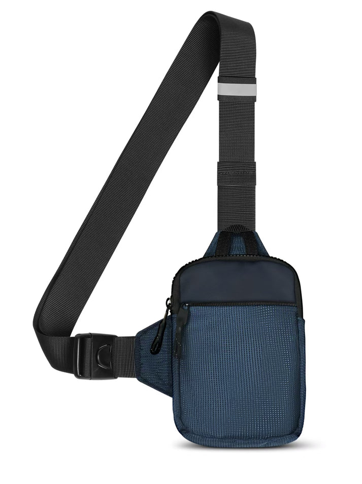 Polyester Sling Bag, Medium/Large, Adjustable Strap, Two Zippered Pockets, view 11