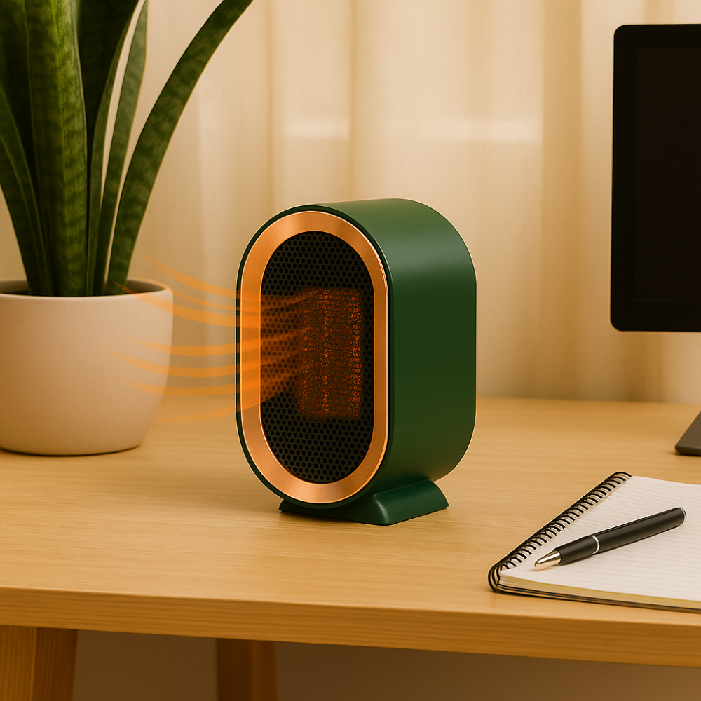 Portable Ceramic PTC Space Heater, 800–1200 W, Home & Office, view 10