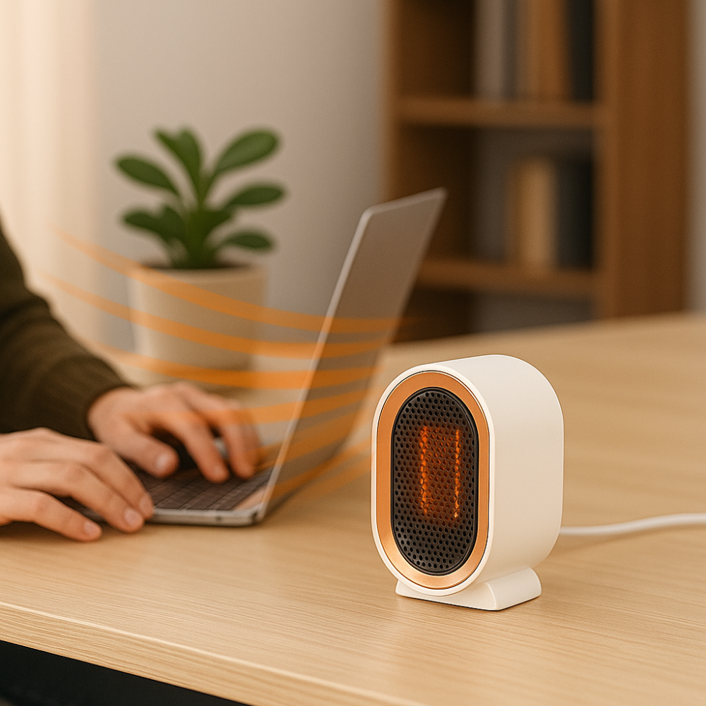 Portable Ceramic PTC Space Heater, 800–1200 W, Home & Office, view 11