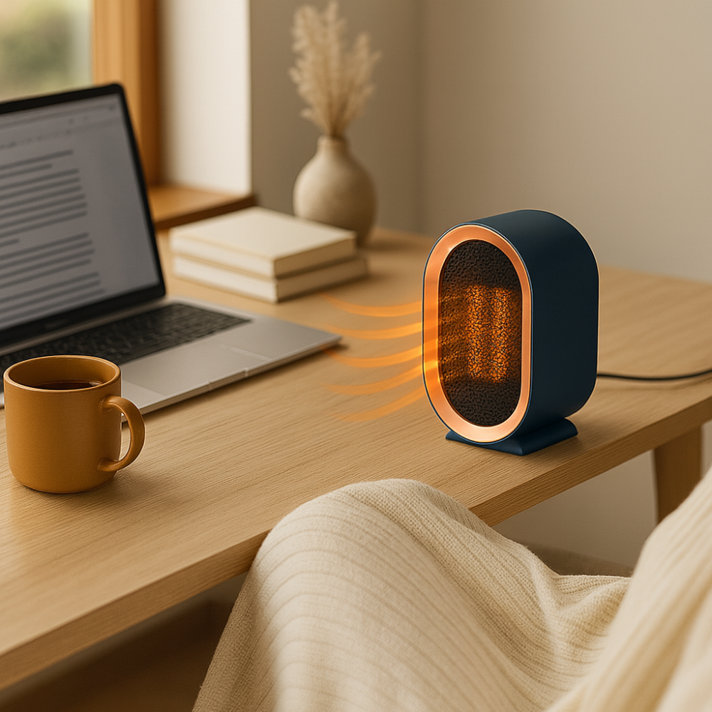 Portable Ceramic PTC Space Heater, 800–1200 W, Home & Office, view 12