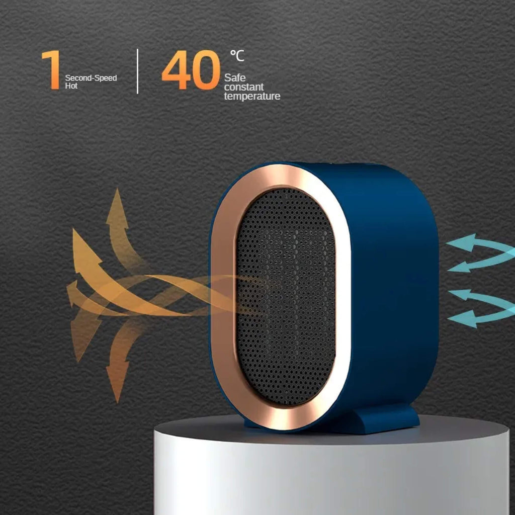 Portable Ceramic PTC Space Heater, 800–1200 W, Home & Office, view 8