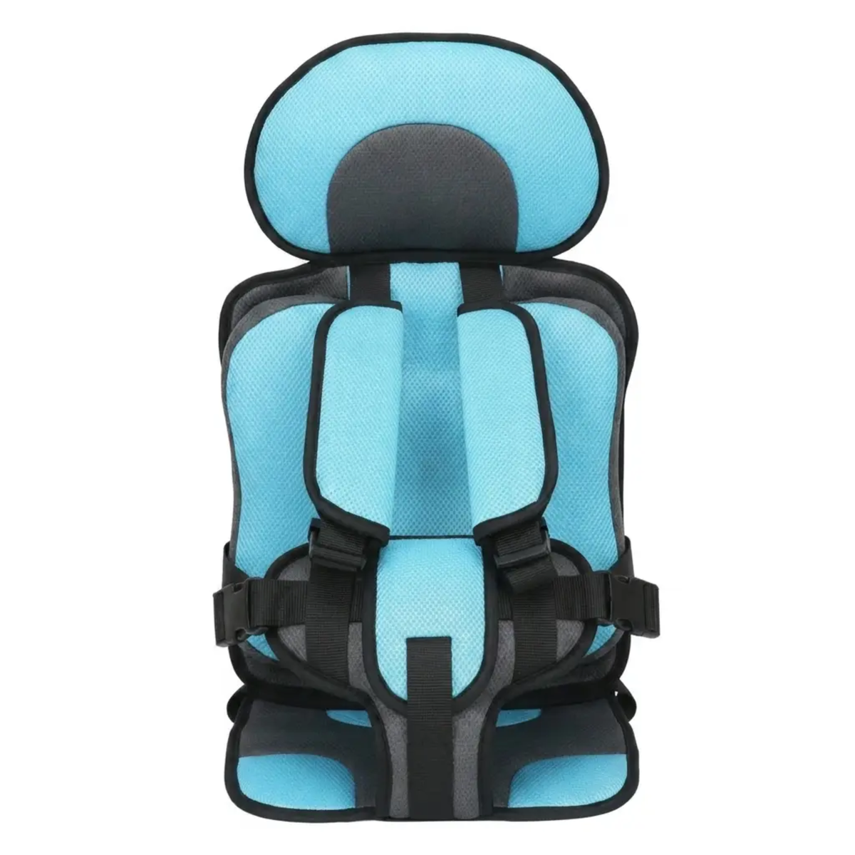 Portable Foldable Child Car Booster Seat with 5-Point Harness, view 10