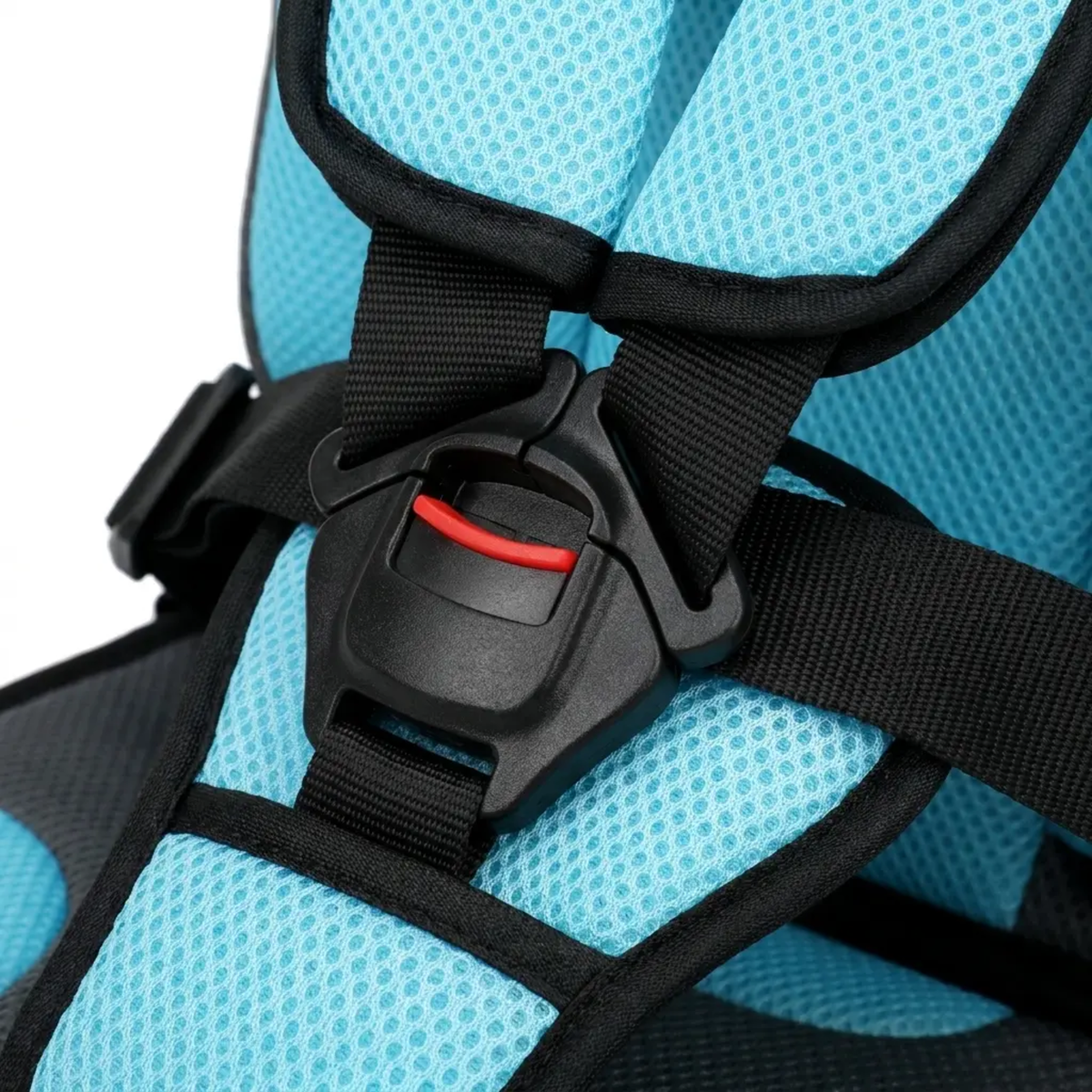 Portable Foldable Child Car Booster Seat with 5-Point Harness, view 11