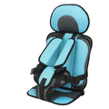 Portable Foldable Child Car Booster Seat with 5-Point Harness