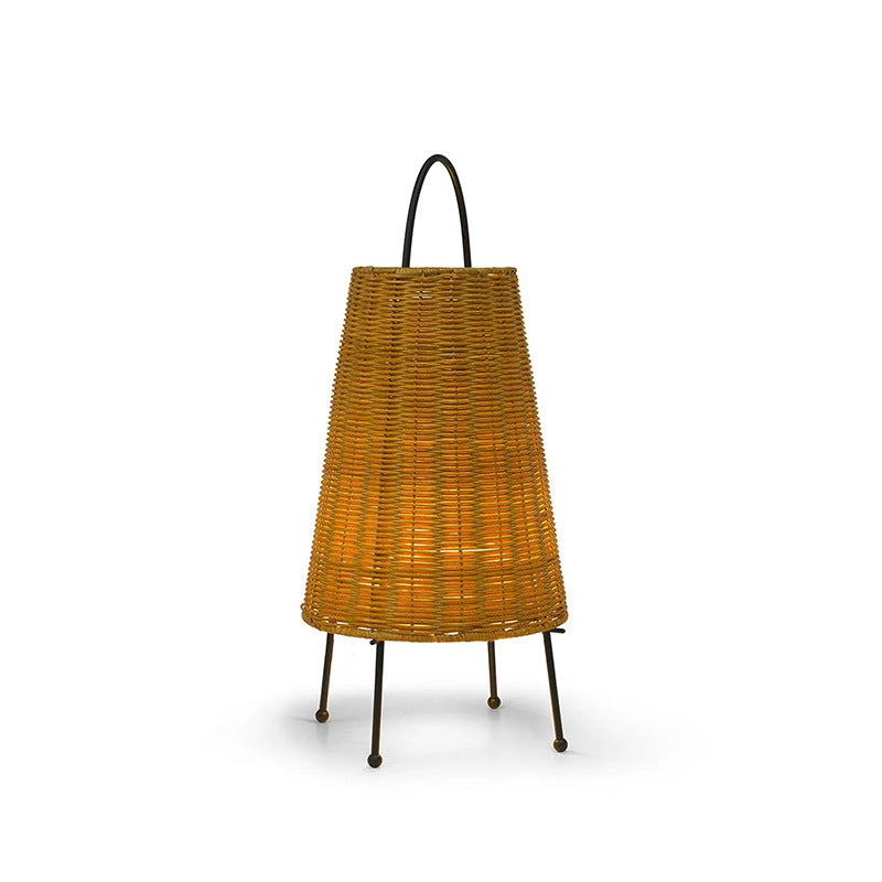 Portable Rattan Lantern | Thrascher