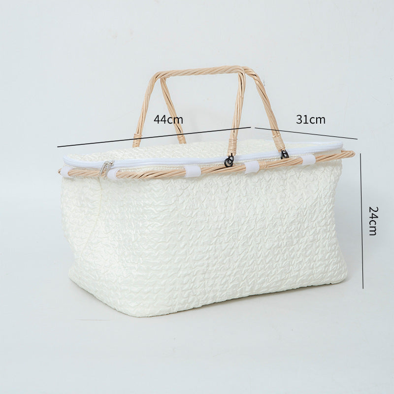 Practical Basket with Zipper and Sturdy Design | Thrascher