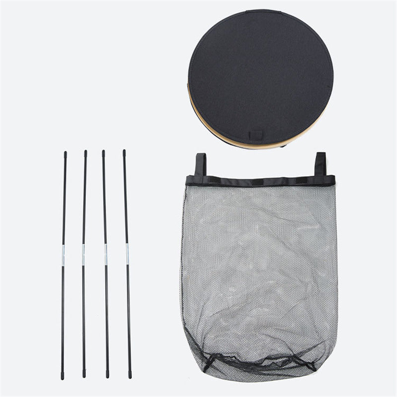 Practical Laundry Basket Soft Textile Wood | Thrascher
