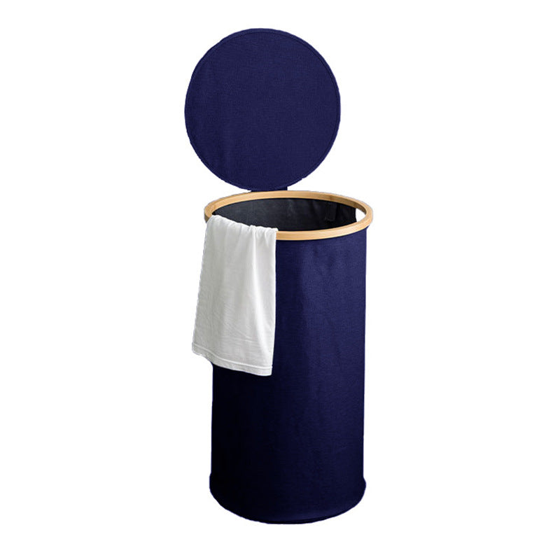 Practical Laundry Basket Soft Textile Wood | Thrascher