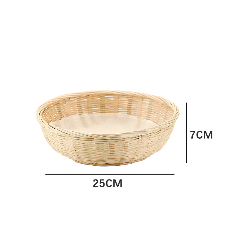 Practical Storage Basket made of Rattan Woven Natural Fiber Soft Textile | Thrascher