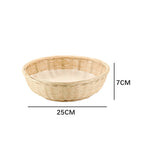 Practical Storage Basket made of Rattan Woven Natural Fiber Soft Textile | Thrascher