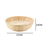 Practical Storage Basket made of Rattan Woven Natural Fiber Soft Textile | Thrascher