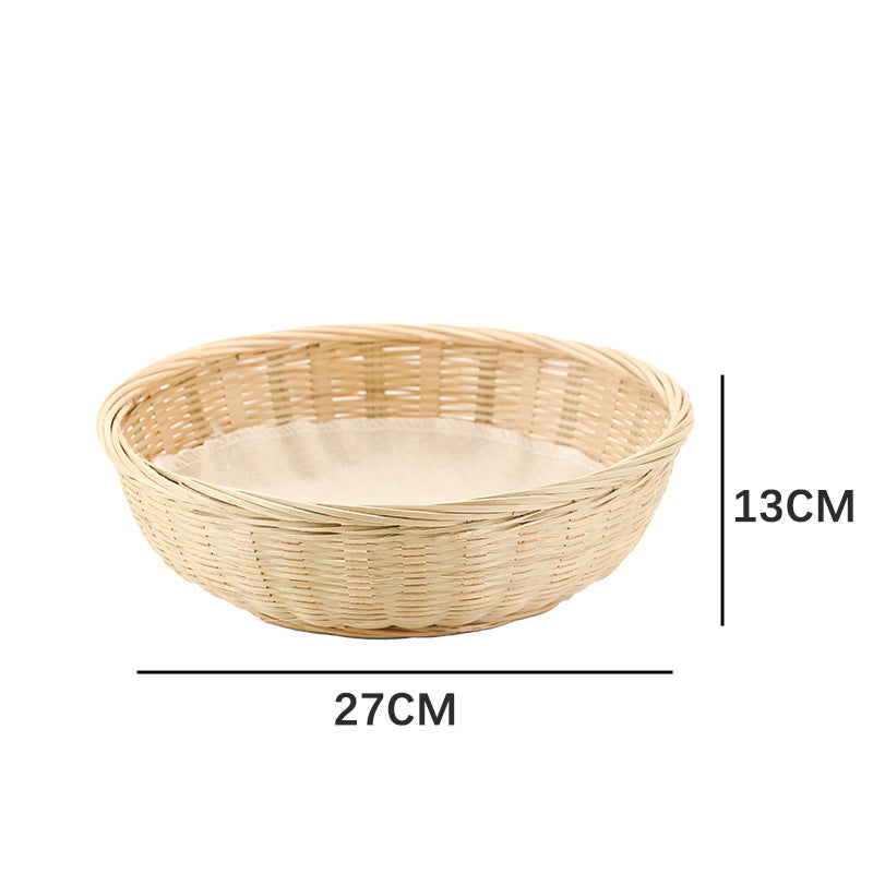 Practical Storage Basket made of Rattan Woven Natural Fiber Soft Textile | Thrascher