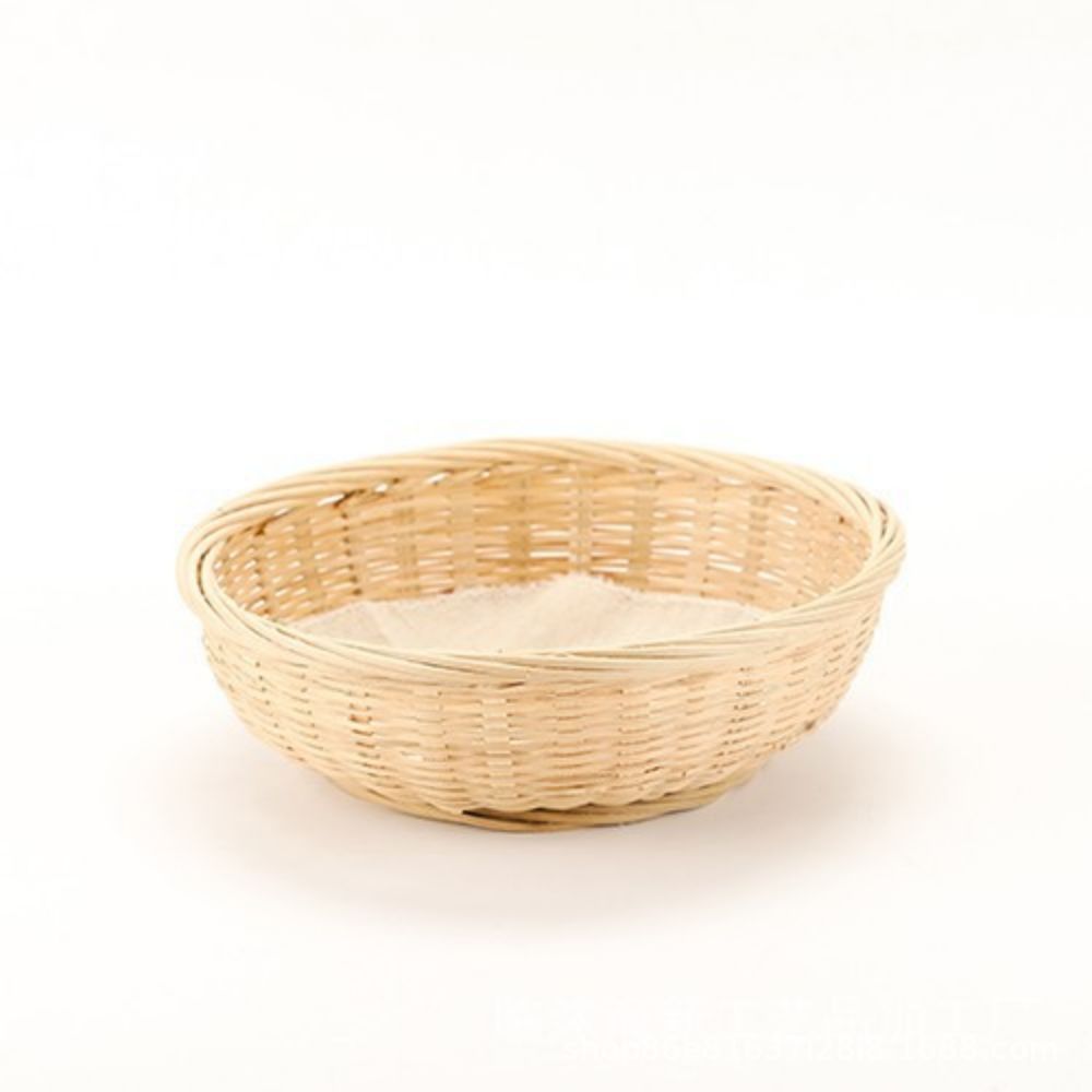 Practical Storage Basket made of Rattan Woven Natural Fiber Soft Textile | Thrascher