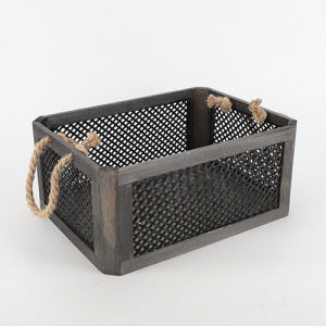 Practical Storage Basket made of Wood | Thrascher