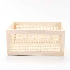 Practical Storage Basket made of Wood | Thrascher