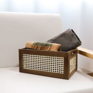 Practical Storage Basket made of Wood | Thrascher
