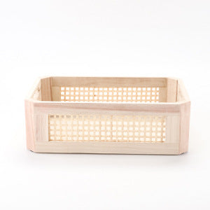 Practical Storage Basket made of Wood | Thrascher