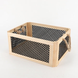 Practical Storage Basket made of Wood | Thrascher