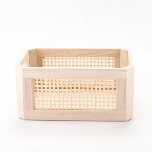 Practical Storage Basket made of Wood | Thrascher