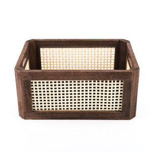 Practical Storage Basket made of Wood | Thrascher
